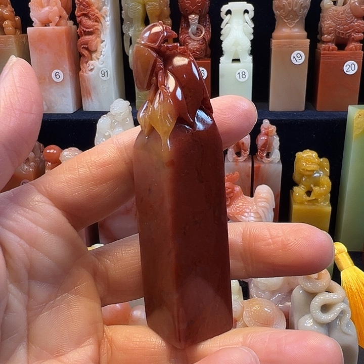 寿山石印石寿山石手工雕刻