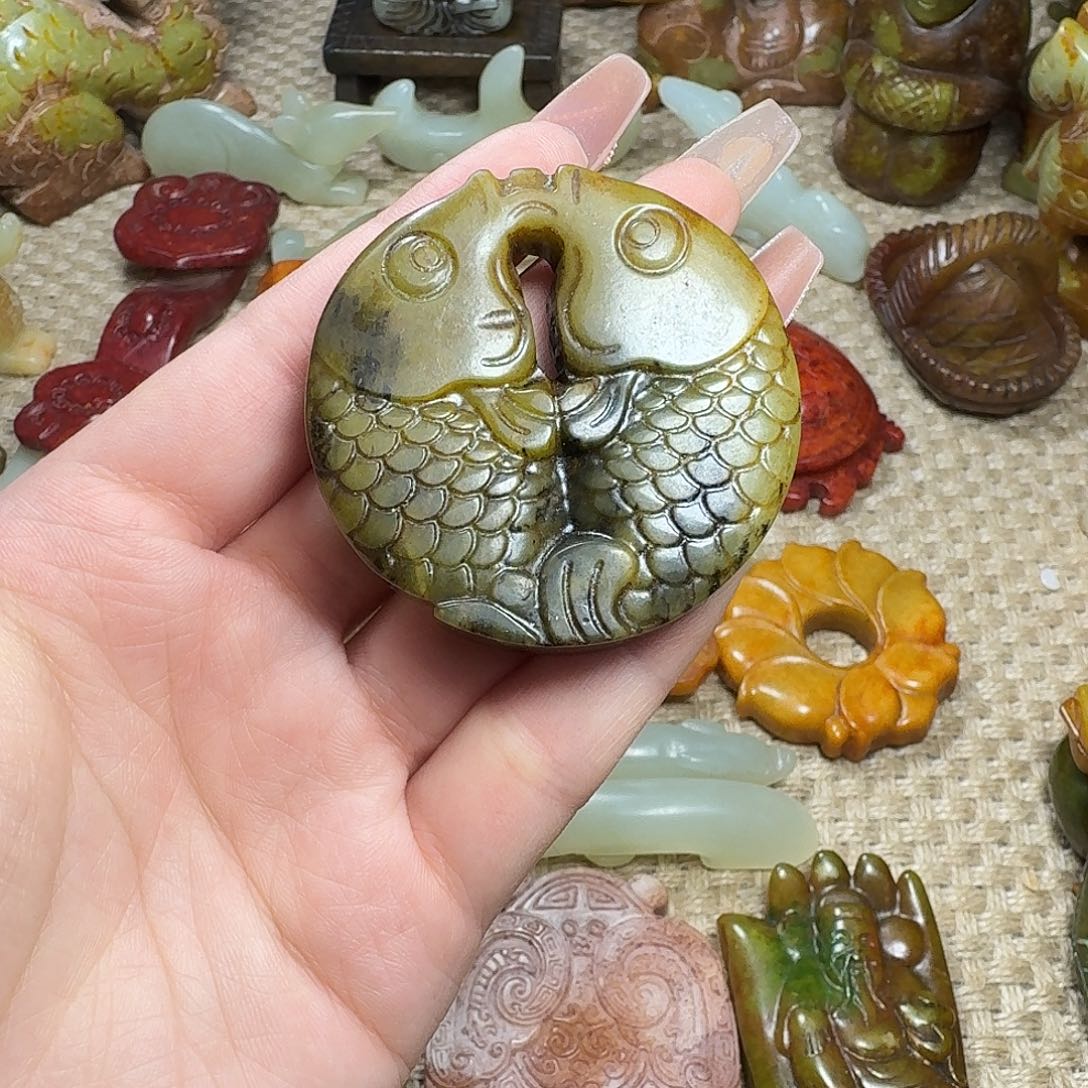 白玉菩提吊坠挂件