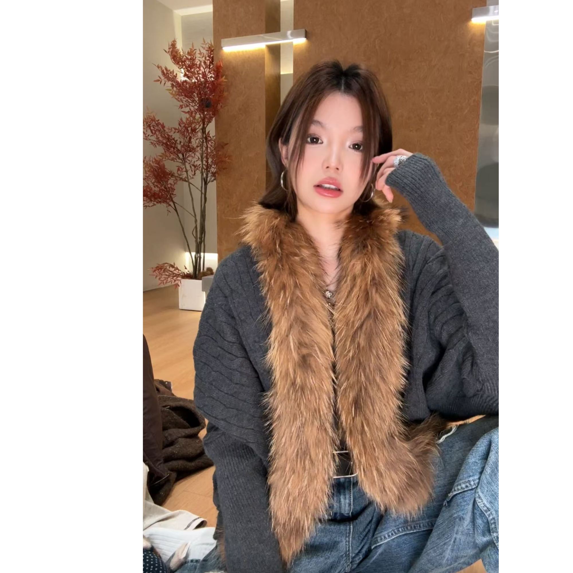 【ZHEN】25K02278 2025新款秋冬保暖外套职场风小众设计师款