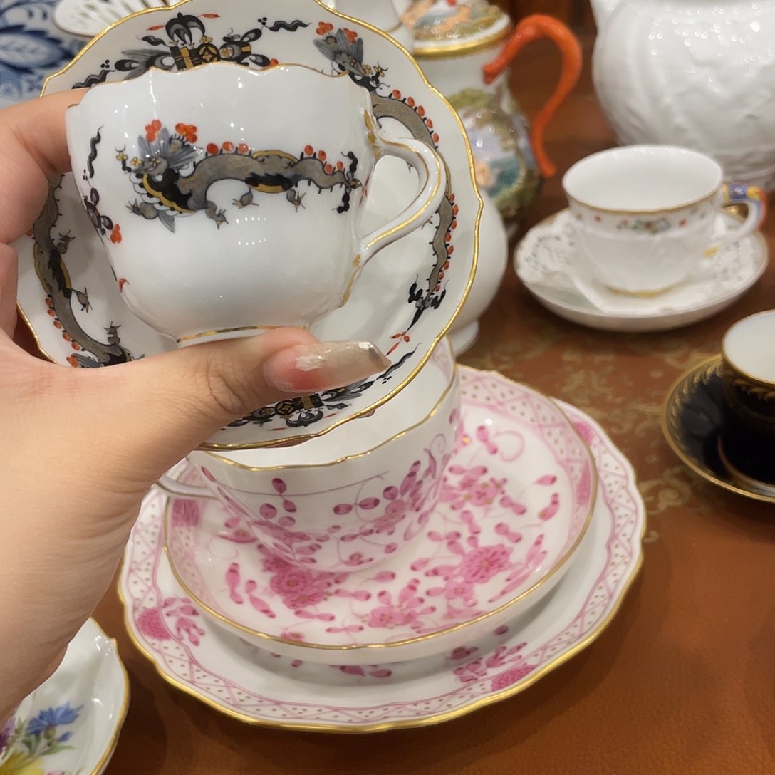 瓷片中古一等摩卡杯