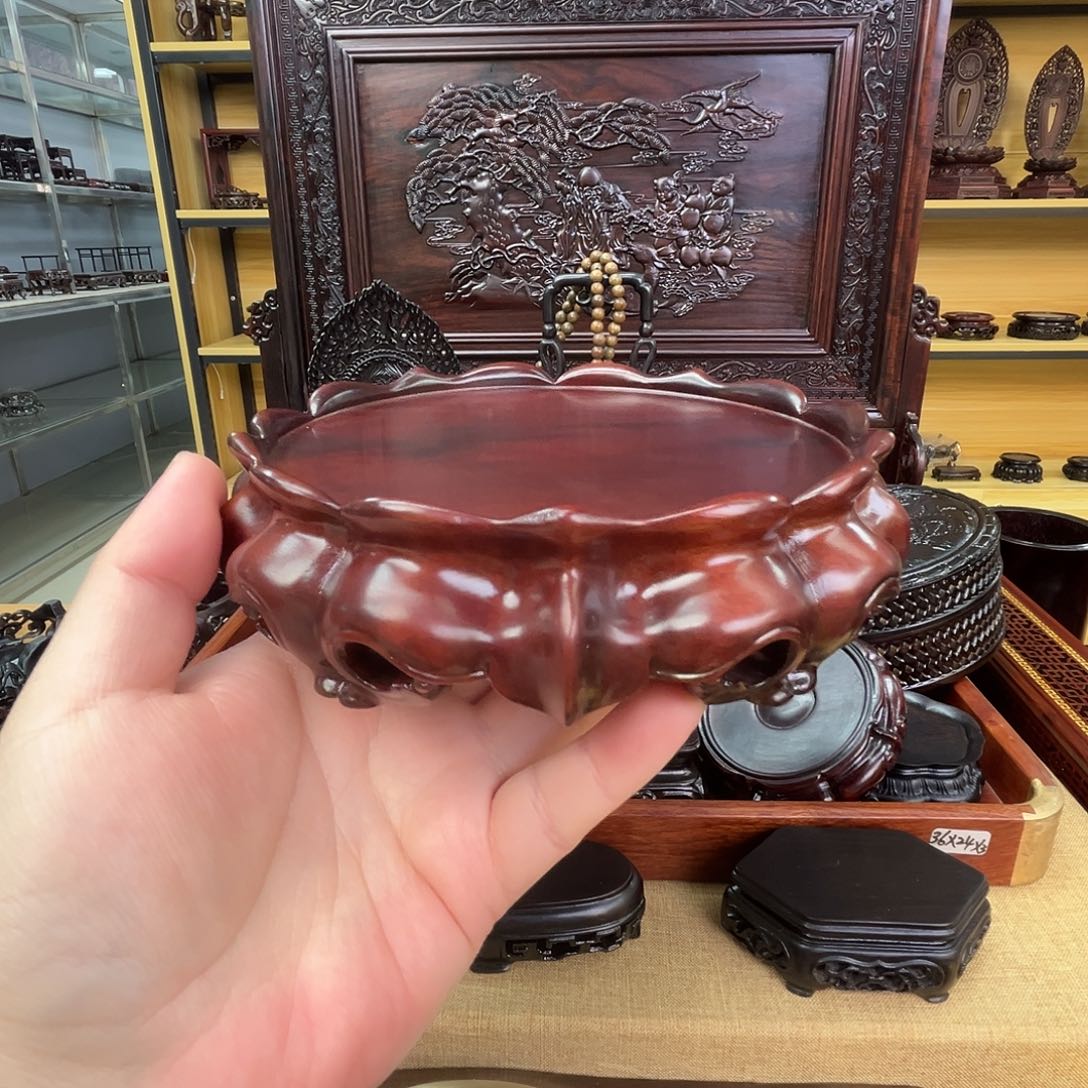 红酸枝木类整木面内直径13/高厘米