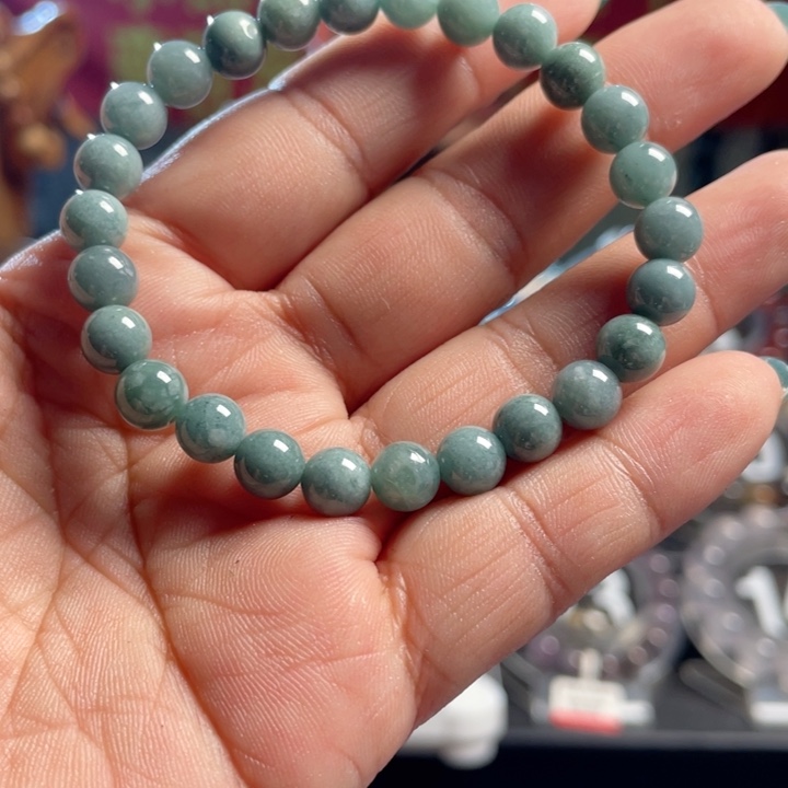水晶手链未镶嵌翡翠手串7mm