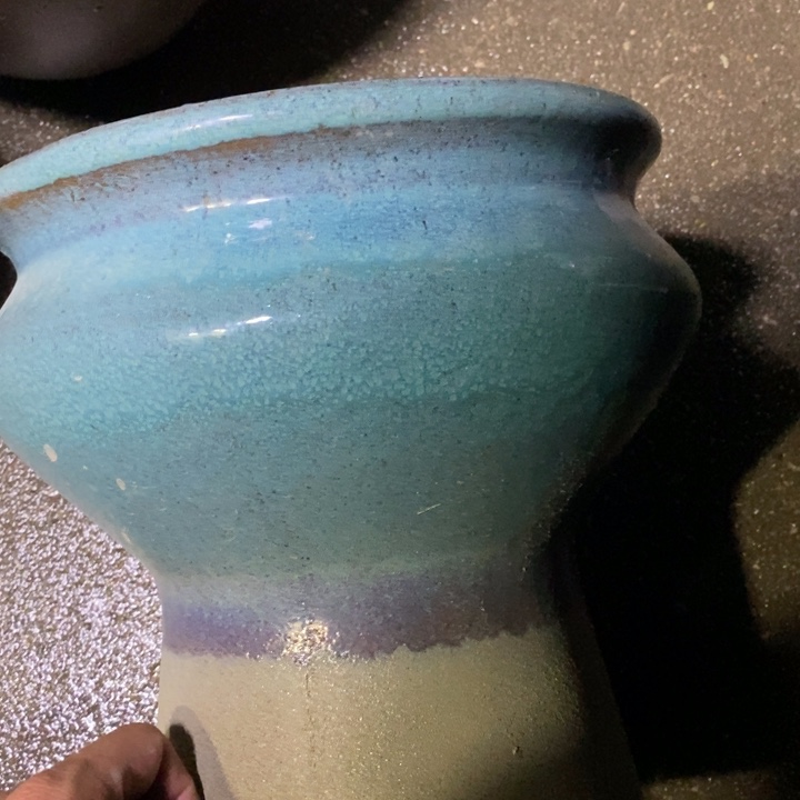 紫砂花盆高约26口约24