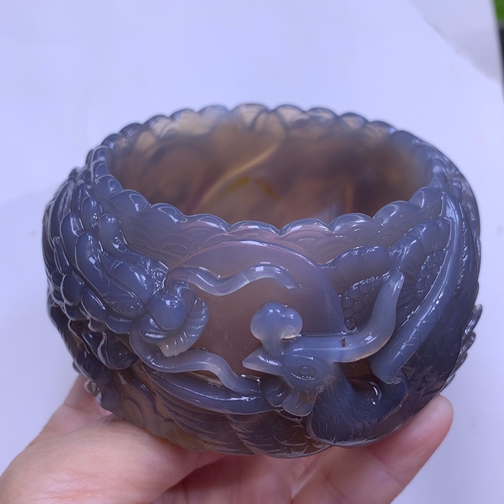 玛瑙/玉髓手镯未镶嵌华***哥