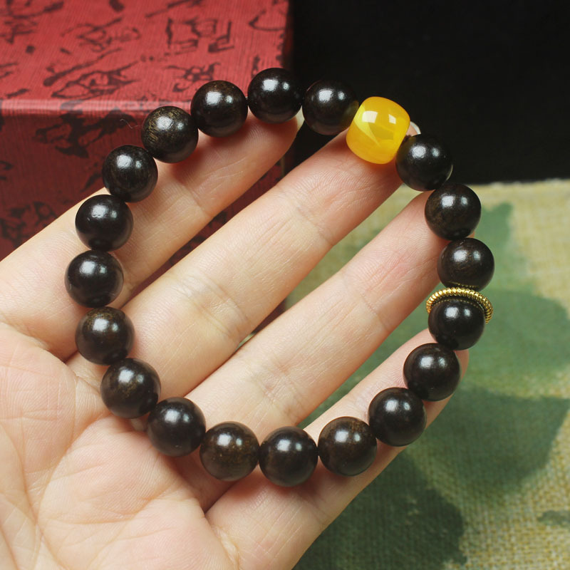 4-13阴沉木手串木香型
