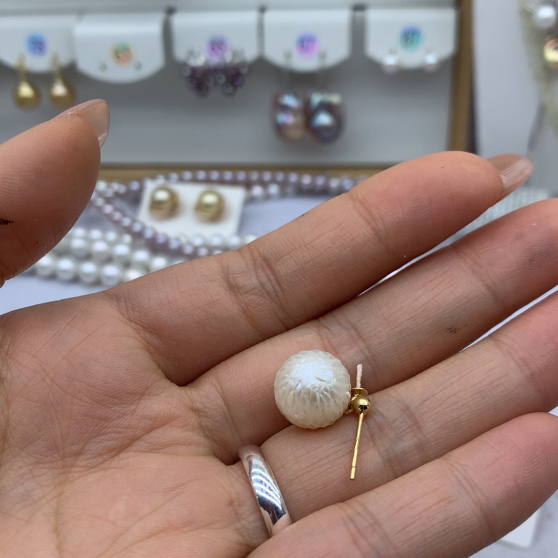 君***吧颈饰银S925镶嵌淡水珍珠