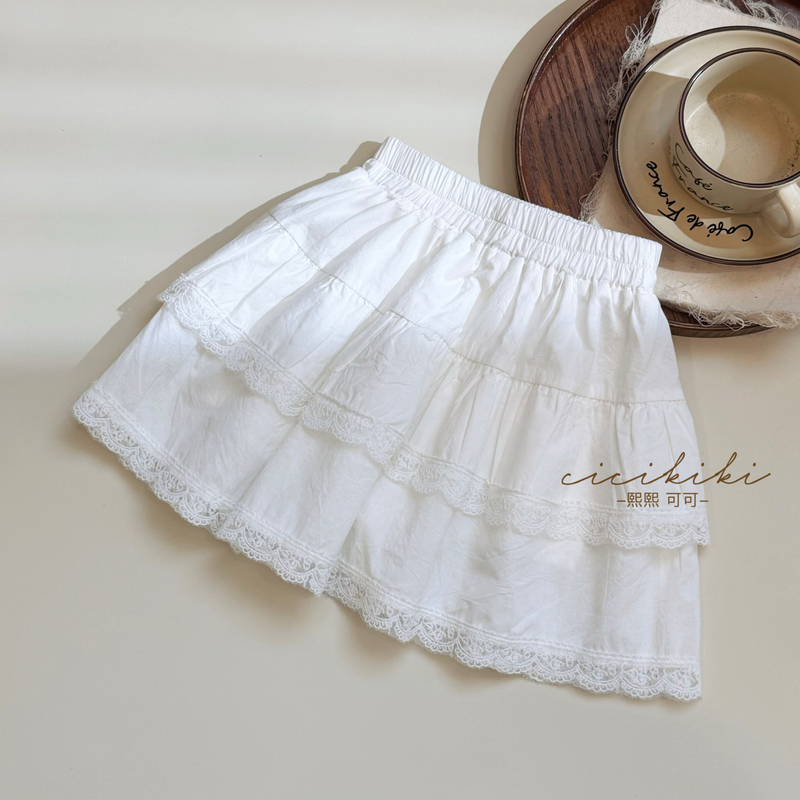 现货【小白】新款2025春夏洋气时尚女童百搭半身裙 熙熙可可BSQ2510