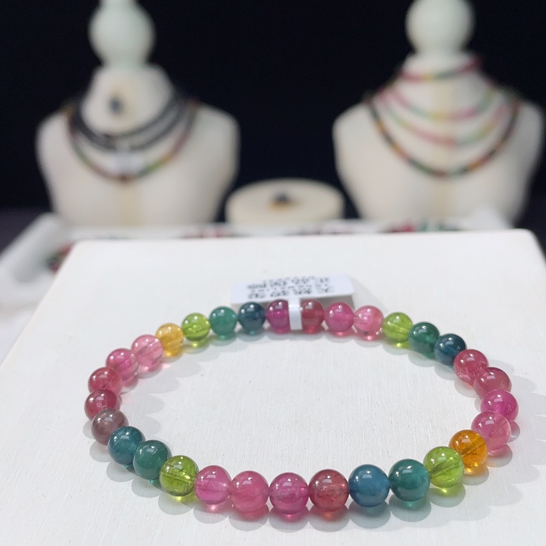 碧玺手串未镶嵌5.8mm±