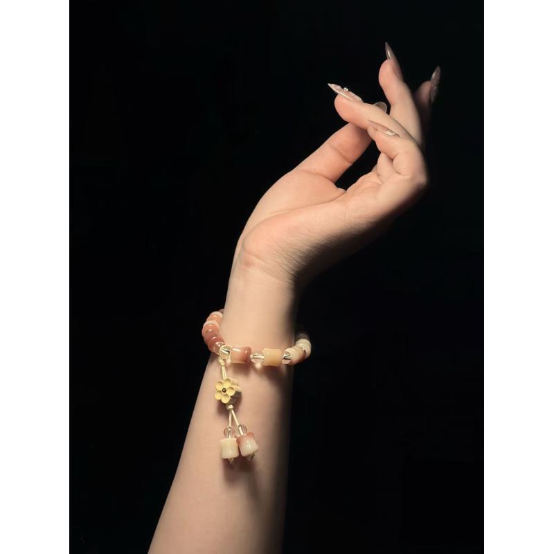 竹节粉菩提单圈+梅花309