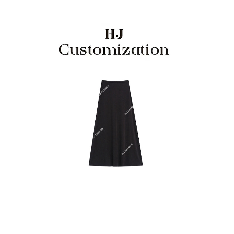 【 H·J 】“云感裙”优雅气质软糯舒适显瘦松紧腰半裙9840