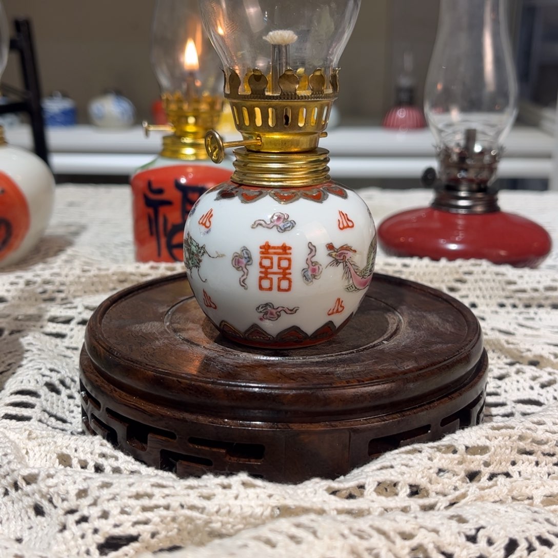 摆件景德镇陶瓷香薰灯