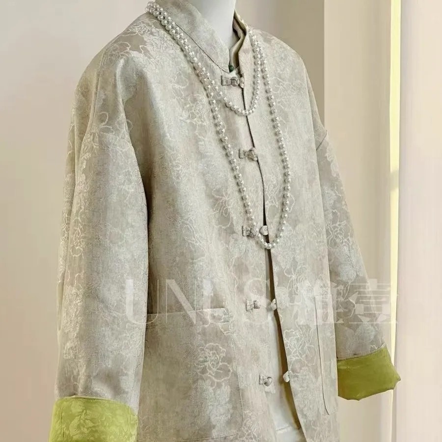 8355 常规文艺直下摆长袖短外套时尚立领网红薄款女女装