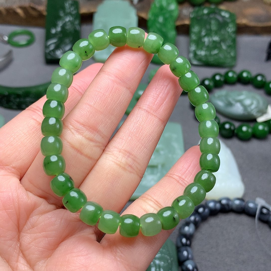 和田玉手串未镶嵌