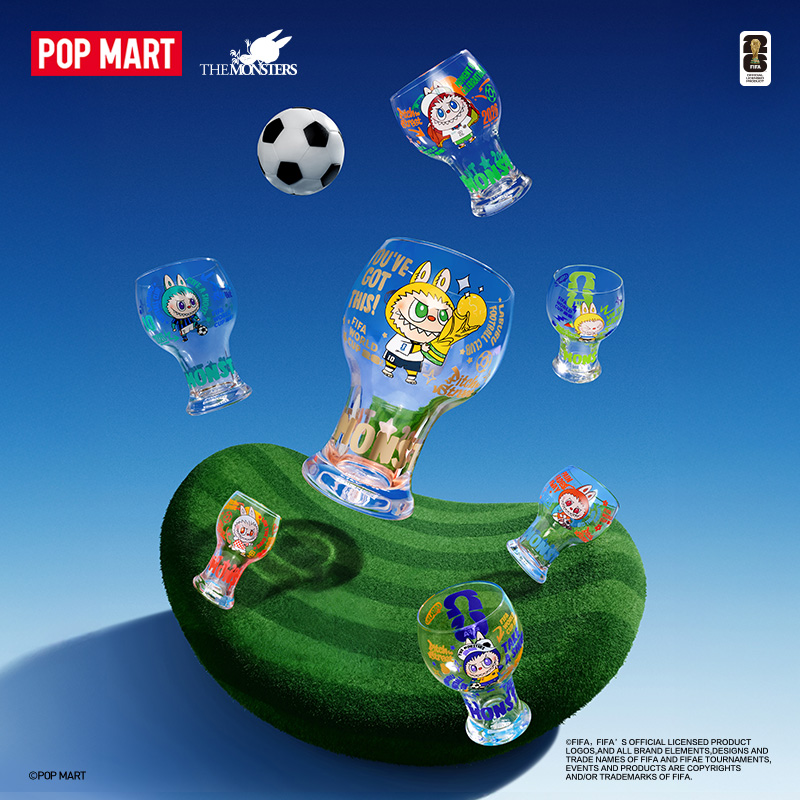 泡泡玛特THE MONSTERS × FIFA系列 - 玻璃杯盲盒2026世界杯联名