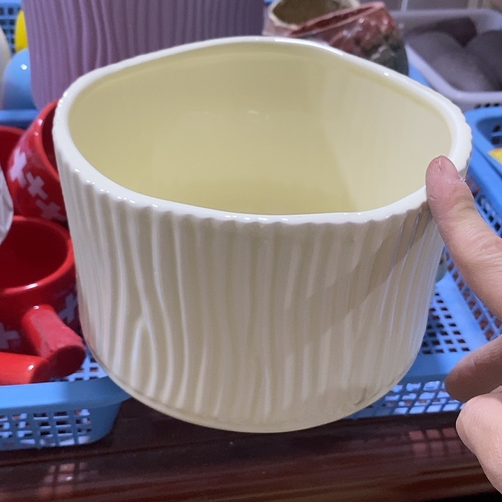 陶摆件陶盆有孔 瑕疵介意勿拍