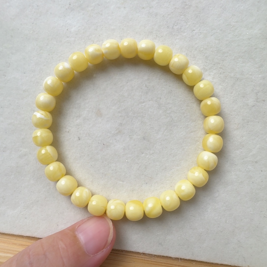 蜜蜡未镶嵌珠宝奇石超过七天不退不换7.3mm