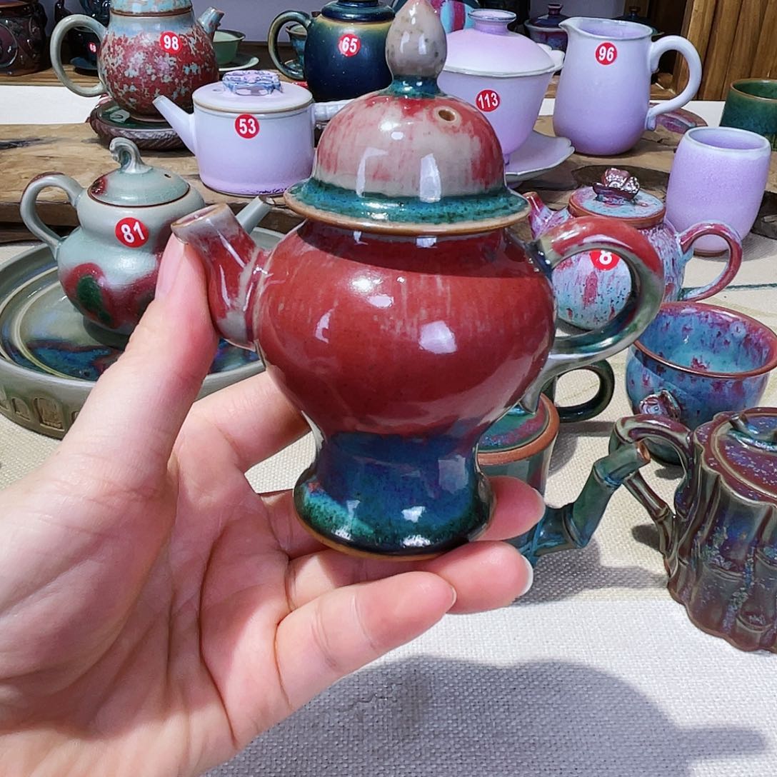 壶有**去禹州钧瓷艺术作品