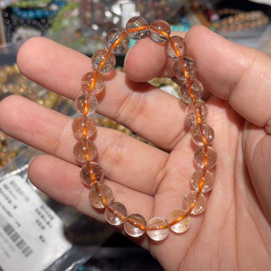 水晶手链未镶嵌爱****黄手链