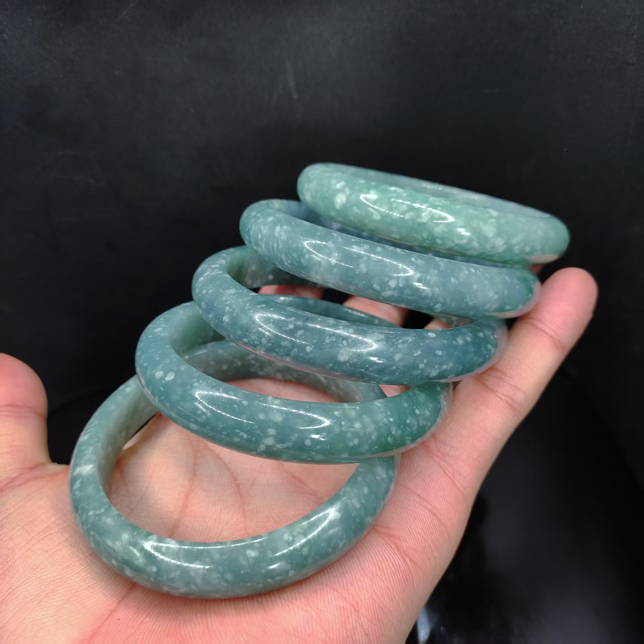 【龙龙严选】翡翠宽条手镯GS【多样性发其一】圈口54-64mm