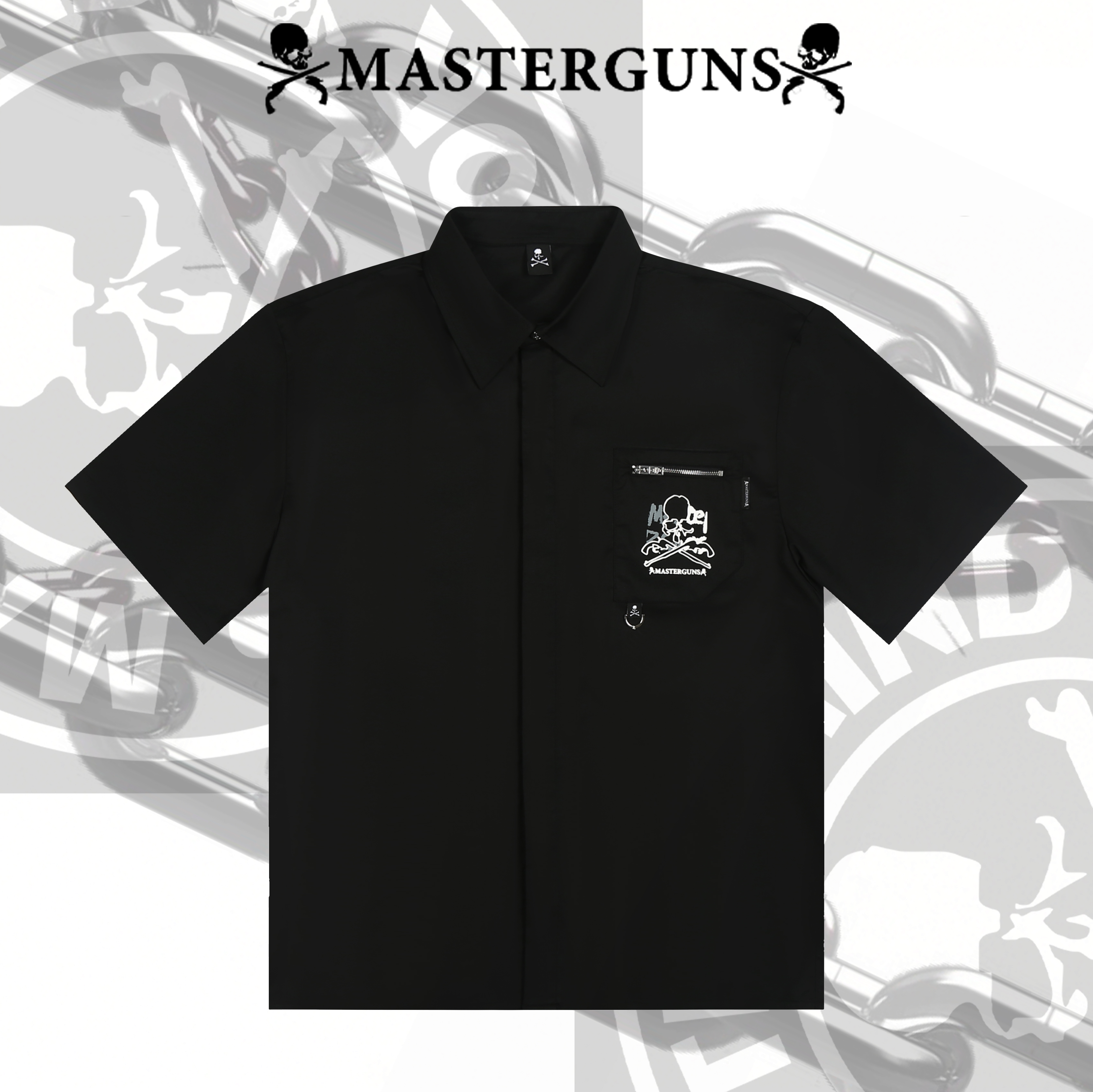 【14】MASTERGUNS暗黑潮牌春夏男士衬衫 MJ25008