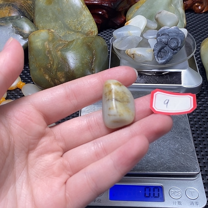 和田玉未镶嵌挂件9