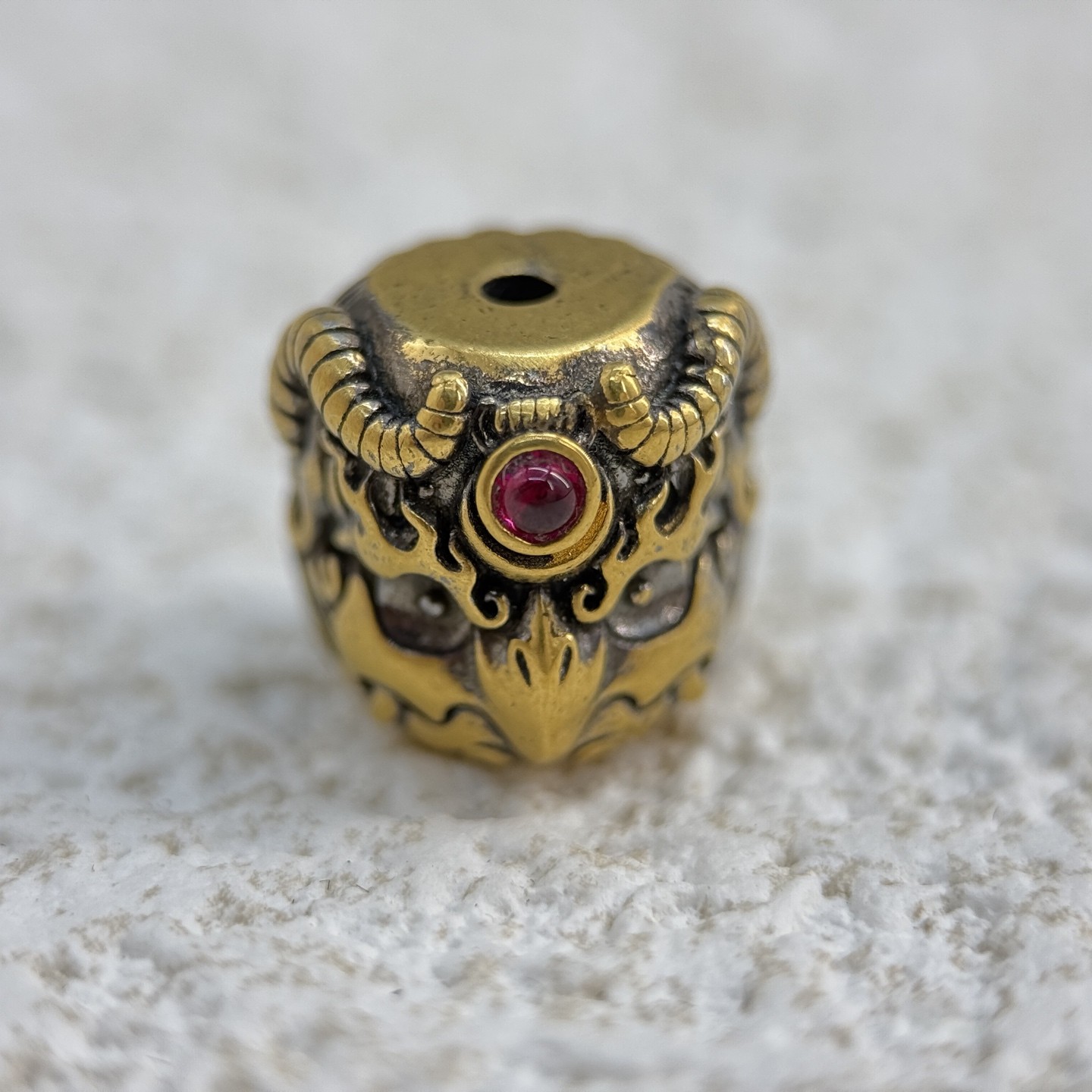 925银银制品  925银 大鹏顶珠 5G无氰电铸工艺 镀层22K金