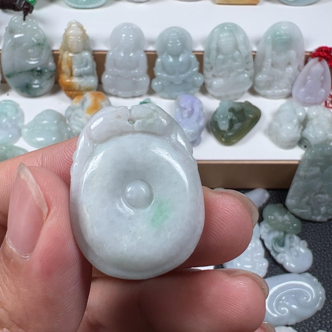 翡翠未镶嵌吊坠(不含链)