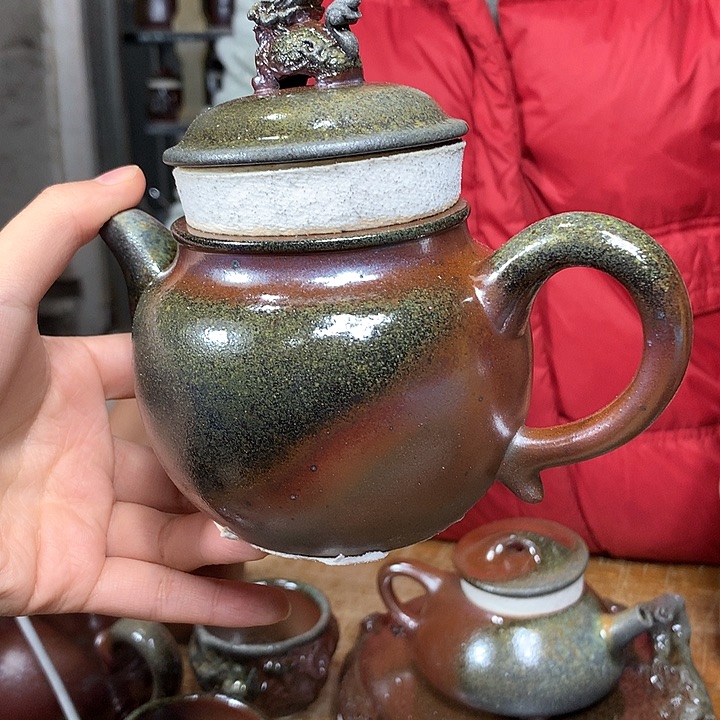 紫砂茶壶纯自然柴烧