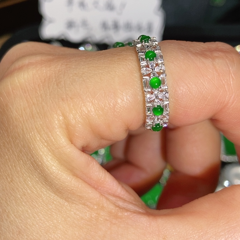 【闪购商品】翡翠戒指未镶嵌天然翡翠