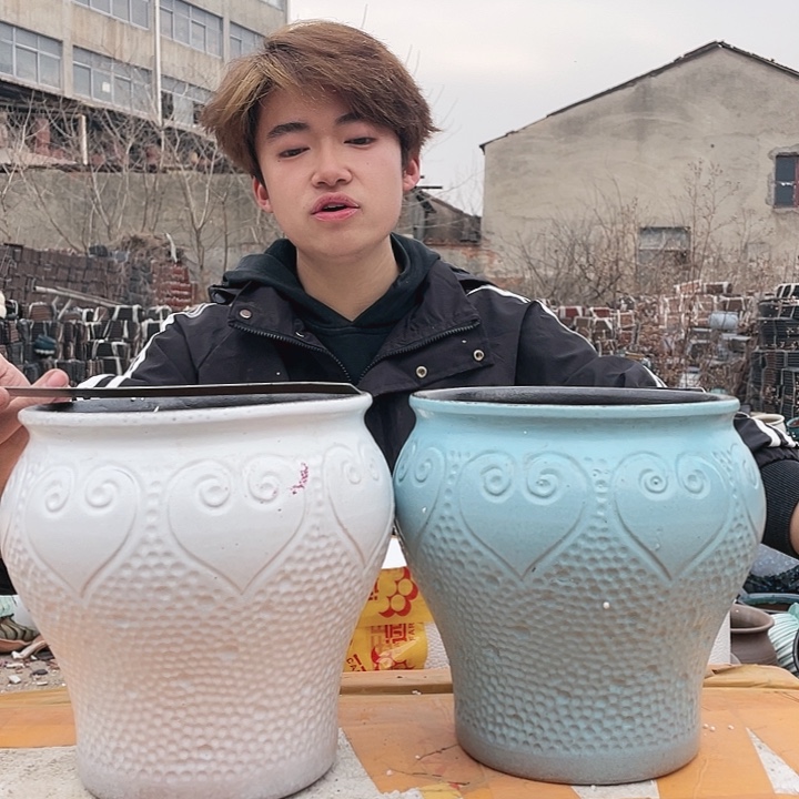 无铅玻璃宜兴紫砂花盆