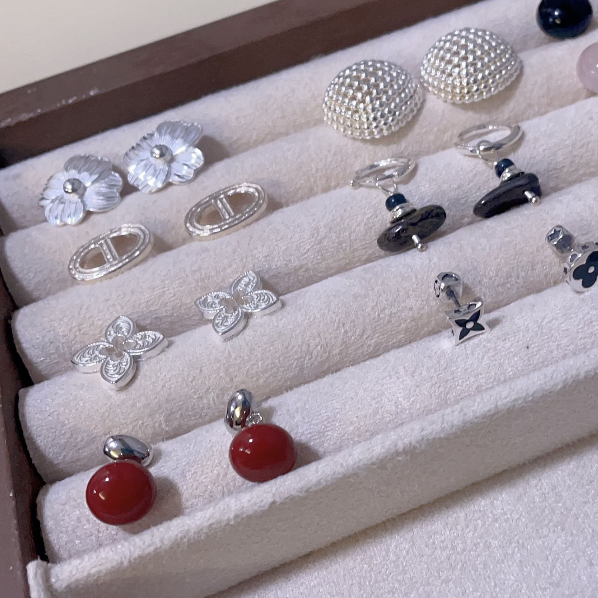 925银耳饰 S925纯银韩版时尚耳扣极简时尚基础款复古耳环耳饰品