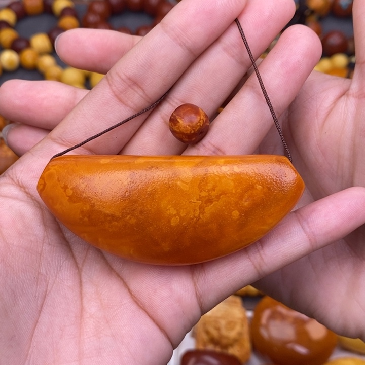 欢***喜琥珀未镶嵌裸石蜜蜡L