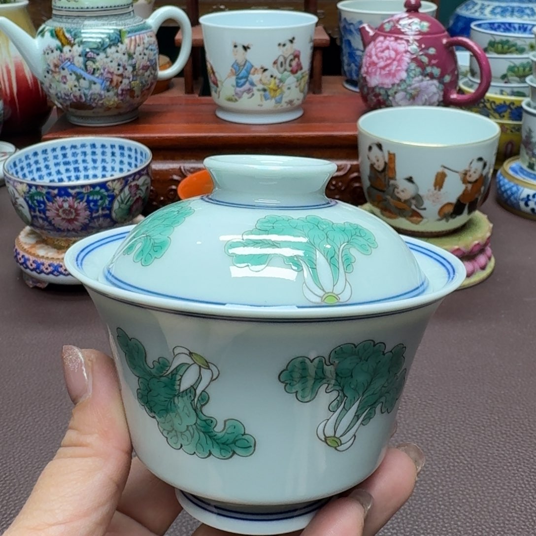 瓷片景德镇仿古手工制作精品展示