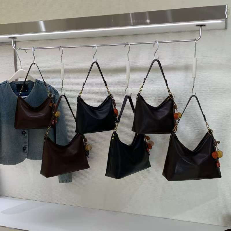 复古轻奢风新款高级小众百搭单肩斜挎托特女包（流浪包MJ）