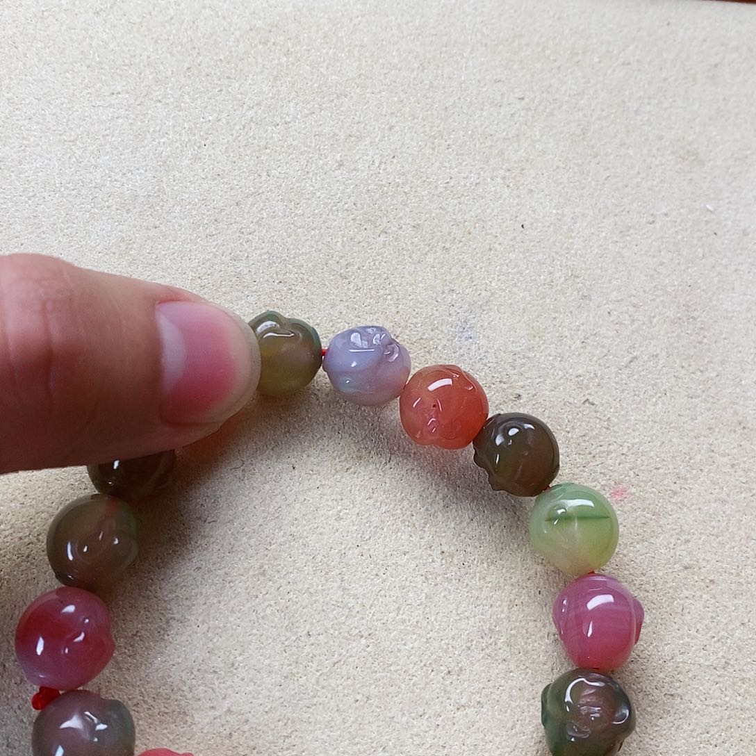 玛瑙手饰未镶嵌盐源016