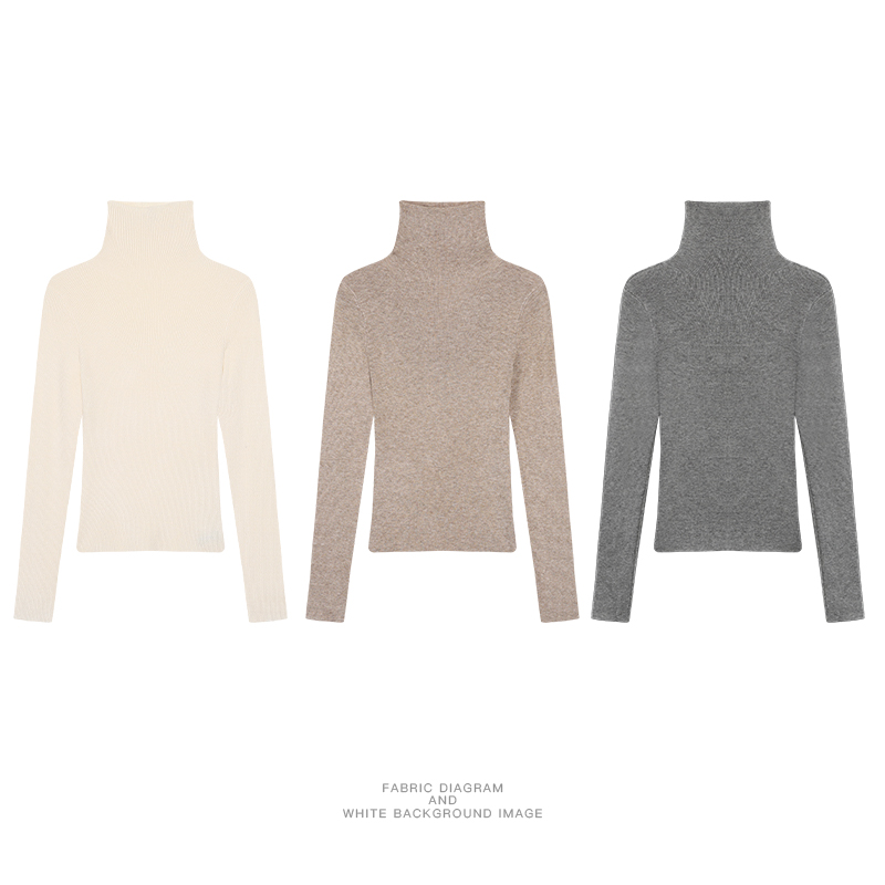 JINY | “显瘦密码"【绵羊毛】秋冬修身气质高领修身打底衫 MAM22195