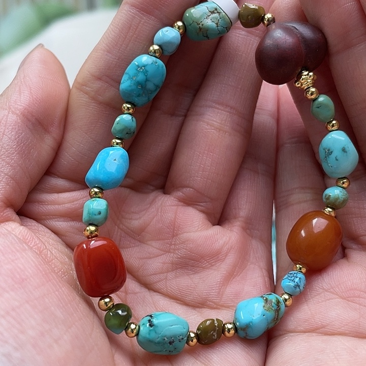 未镶嵌绿松石珠宝奇石