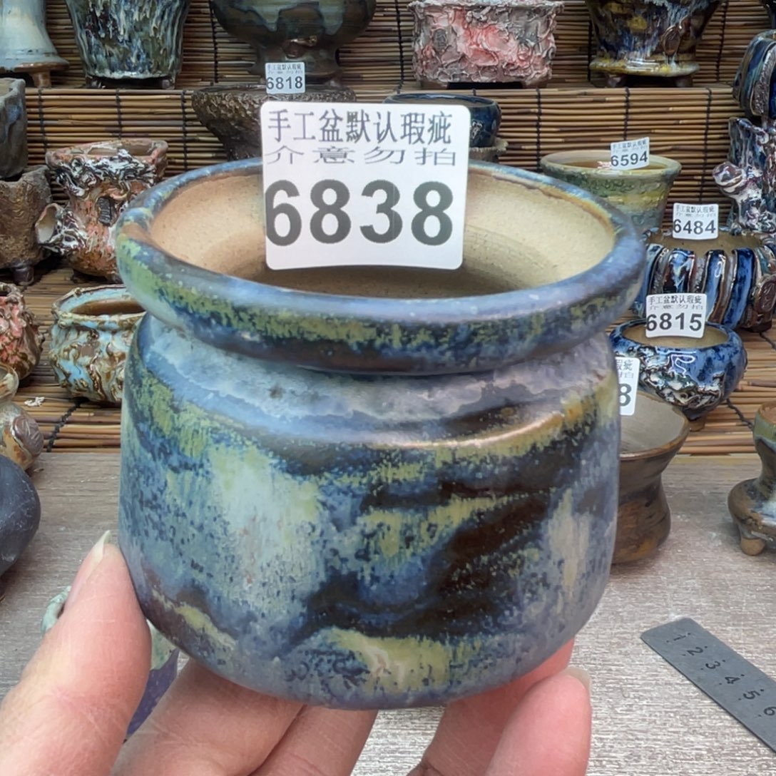 手工花盆默认瑕疵完美者勿拍