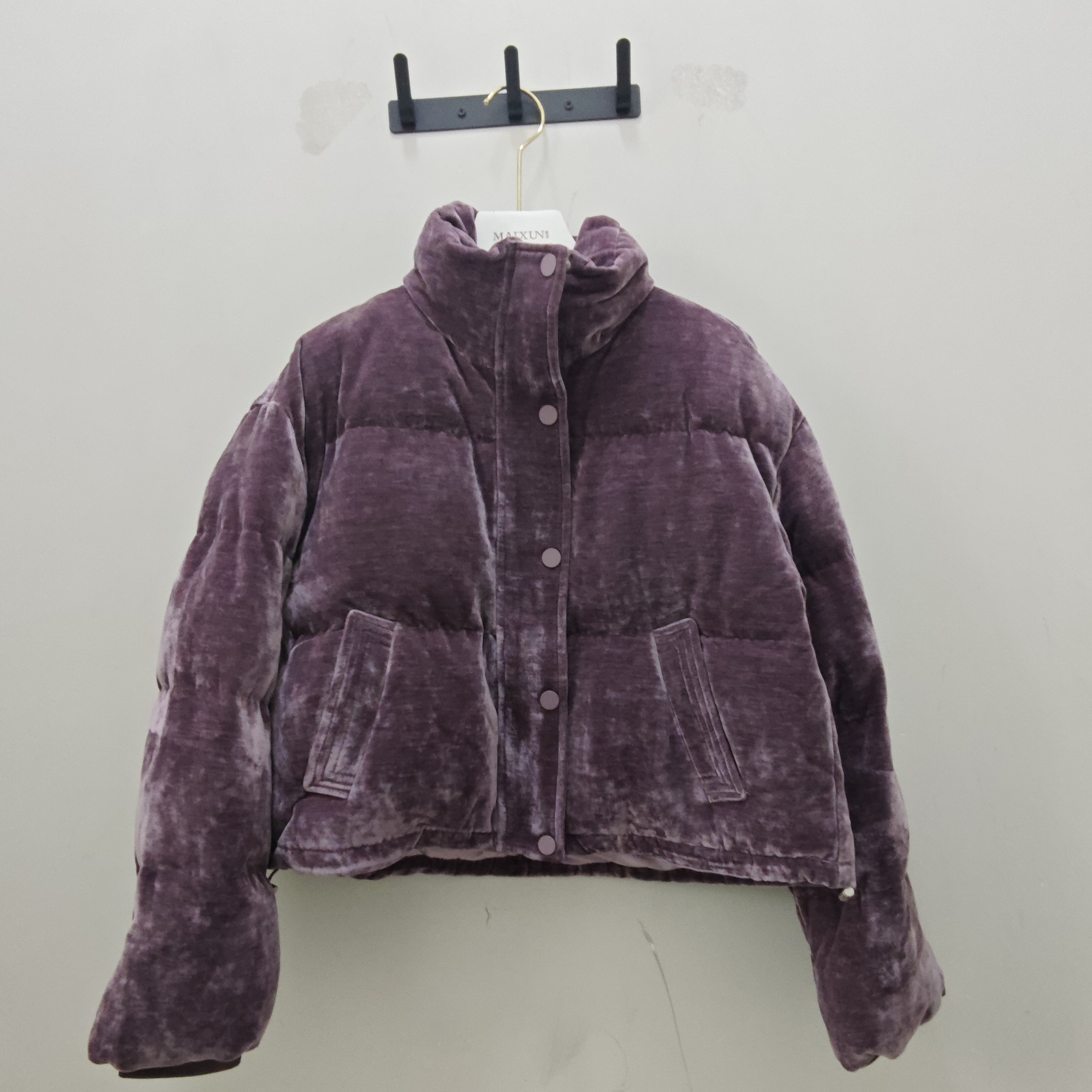 Mfszq001麦寻韩系冬季立领灯芯笼短款面包服外套小个子女潮