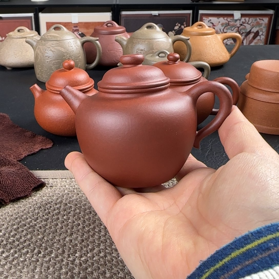 紫砂茶壶微瑕圈纽