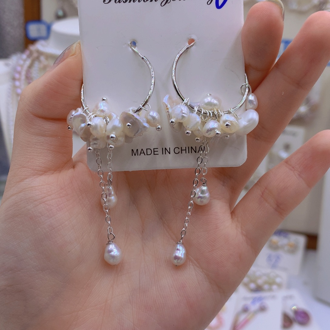 淡水珍珠颈饰银S925镶嵌