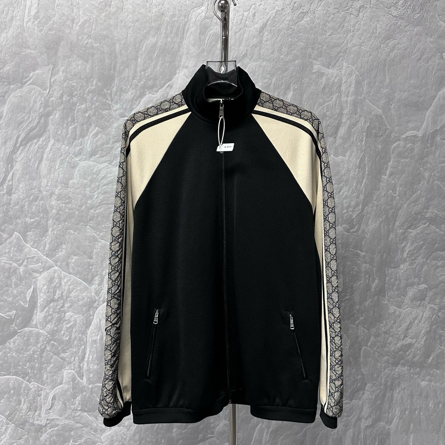 未使用 GUCCI/古驰 满印拼接拉链外套 XS码 J01928