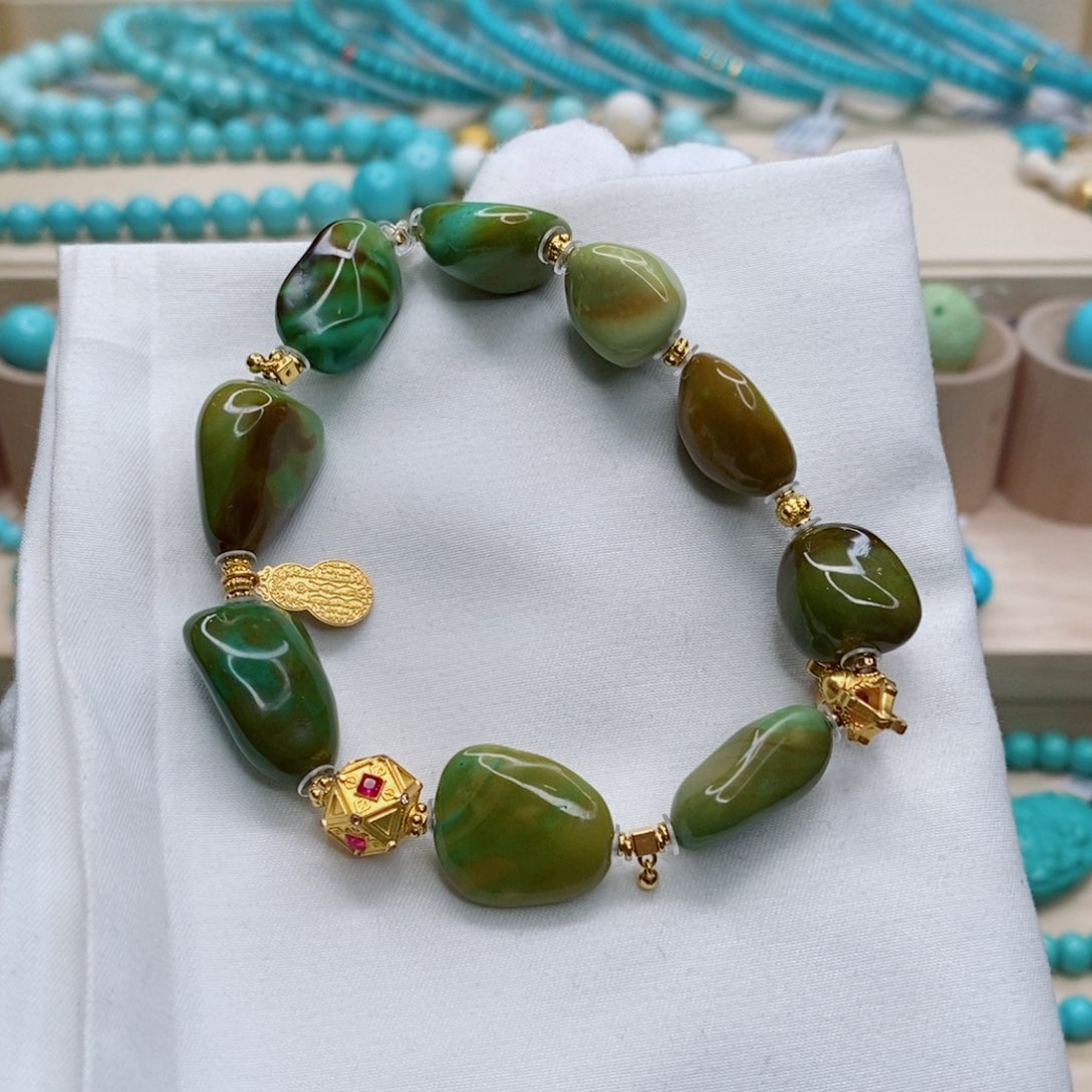 绿松石珠宝奇石未镶嵌