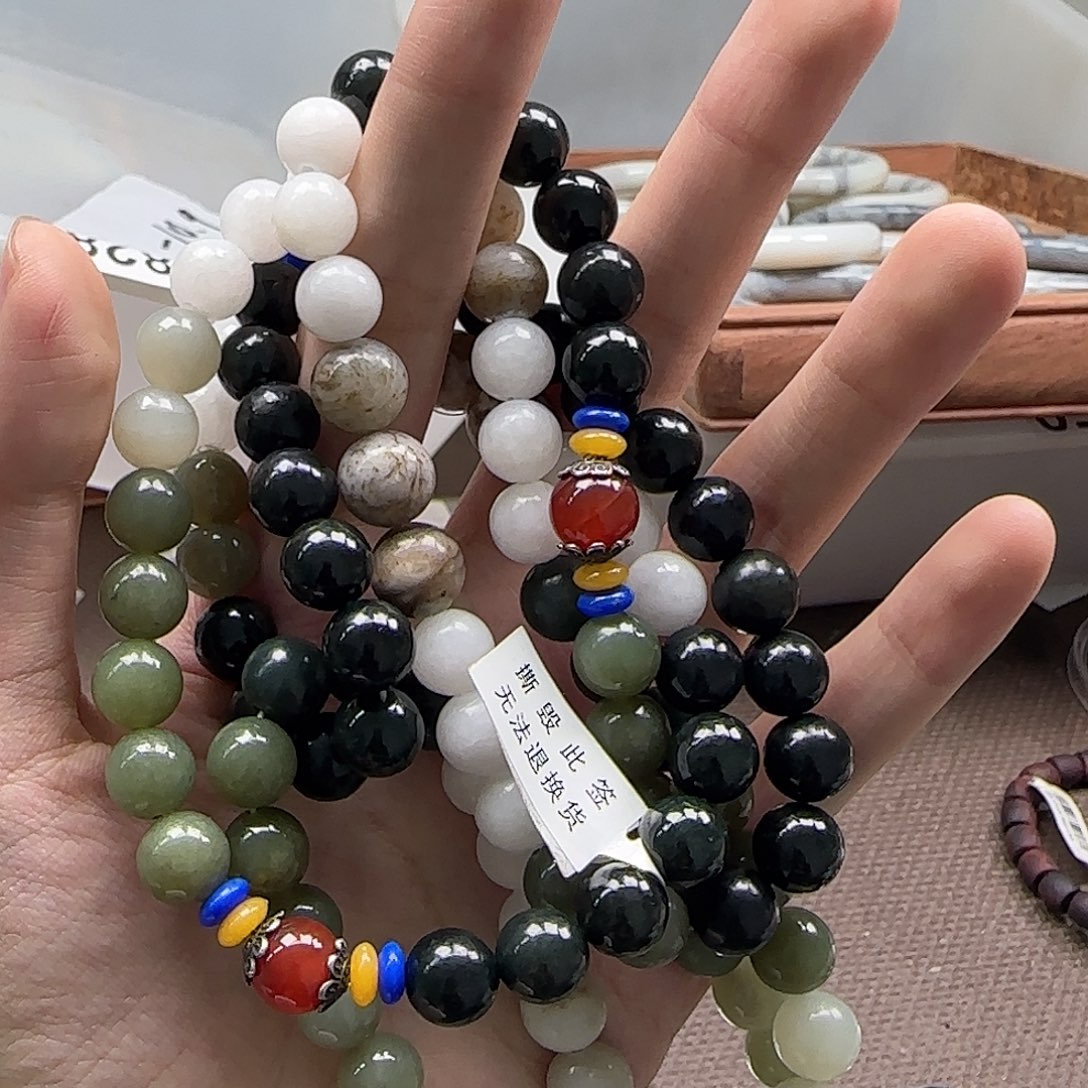 白玉菩提吊坠白色6896