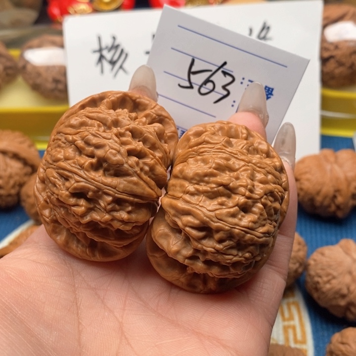 文玩核桃把件情**处563号51白狮子