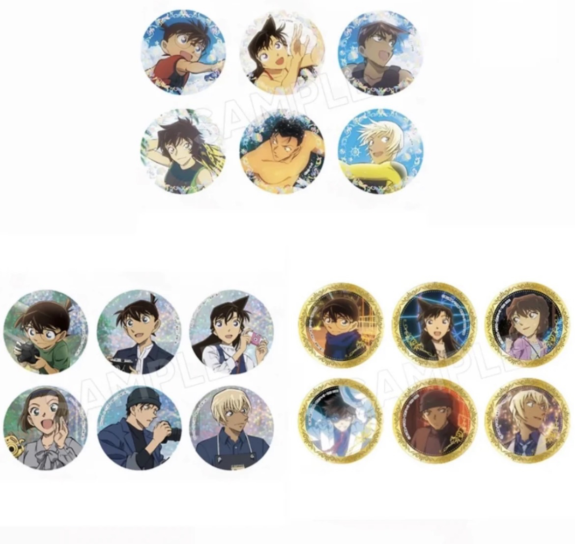 【拆包】日谷名侦探柯南TMS系列夜幕/冲浪/摄影吧唧（盲盒产品）