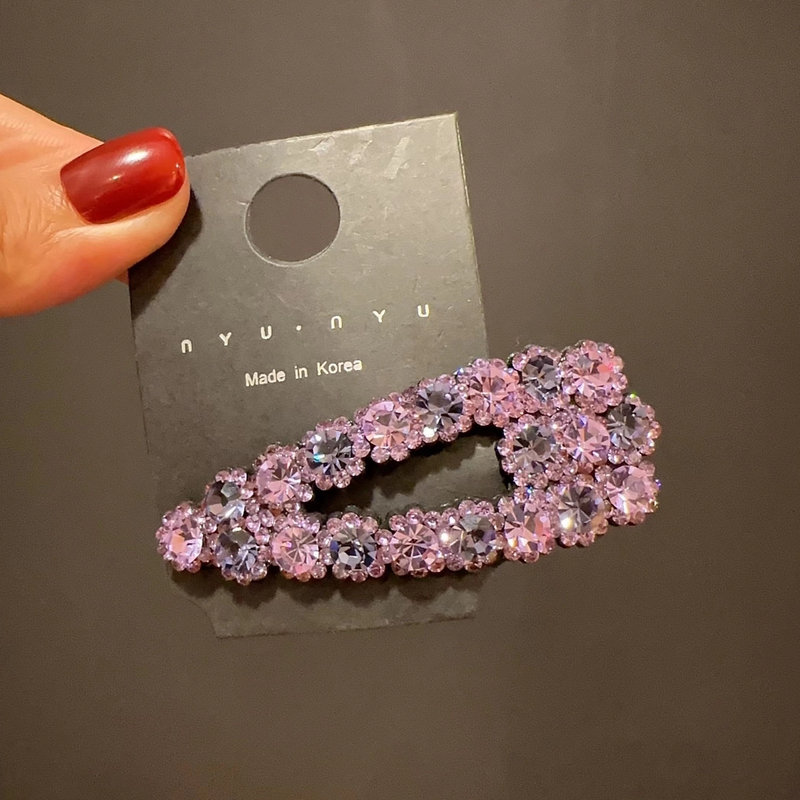 韩国施家水晶bb夹高端发卡轻奢碎发夹网红爆款后脑勺发夹刘海发夹