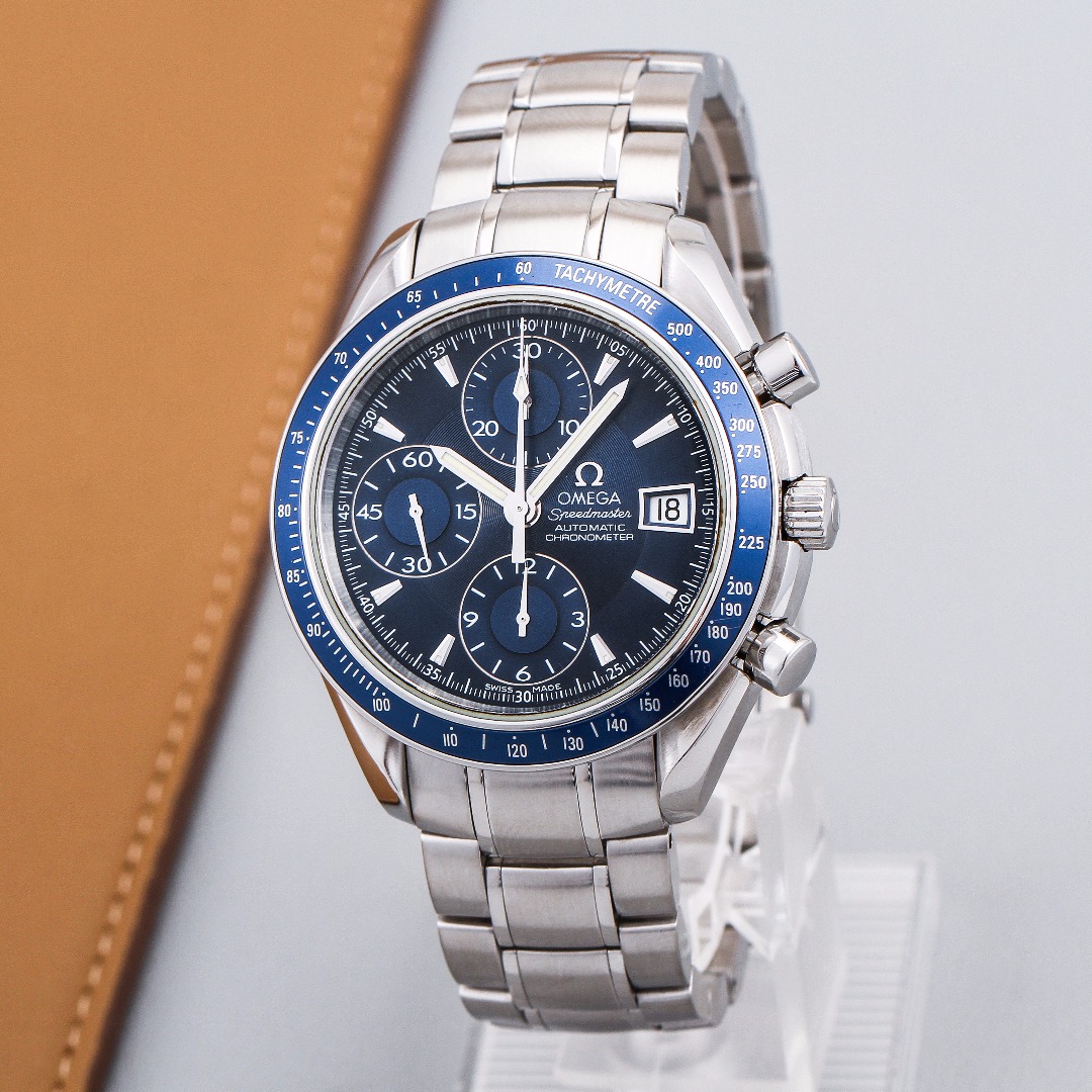 95新 Omega/欧米茄 超霸系列 经典复古蓝盘 3212.80.00 表径40mm