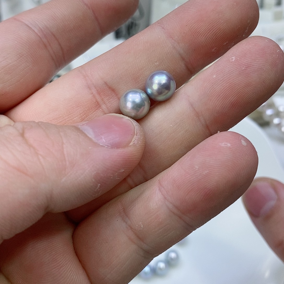 海水珍珠耳饰18K金镶嵌