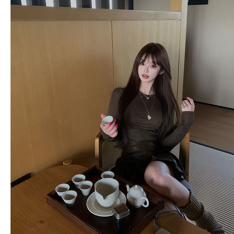 【内里浮柔】LB250084 弹力打底衫